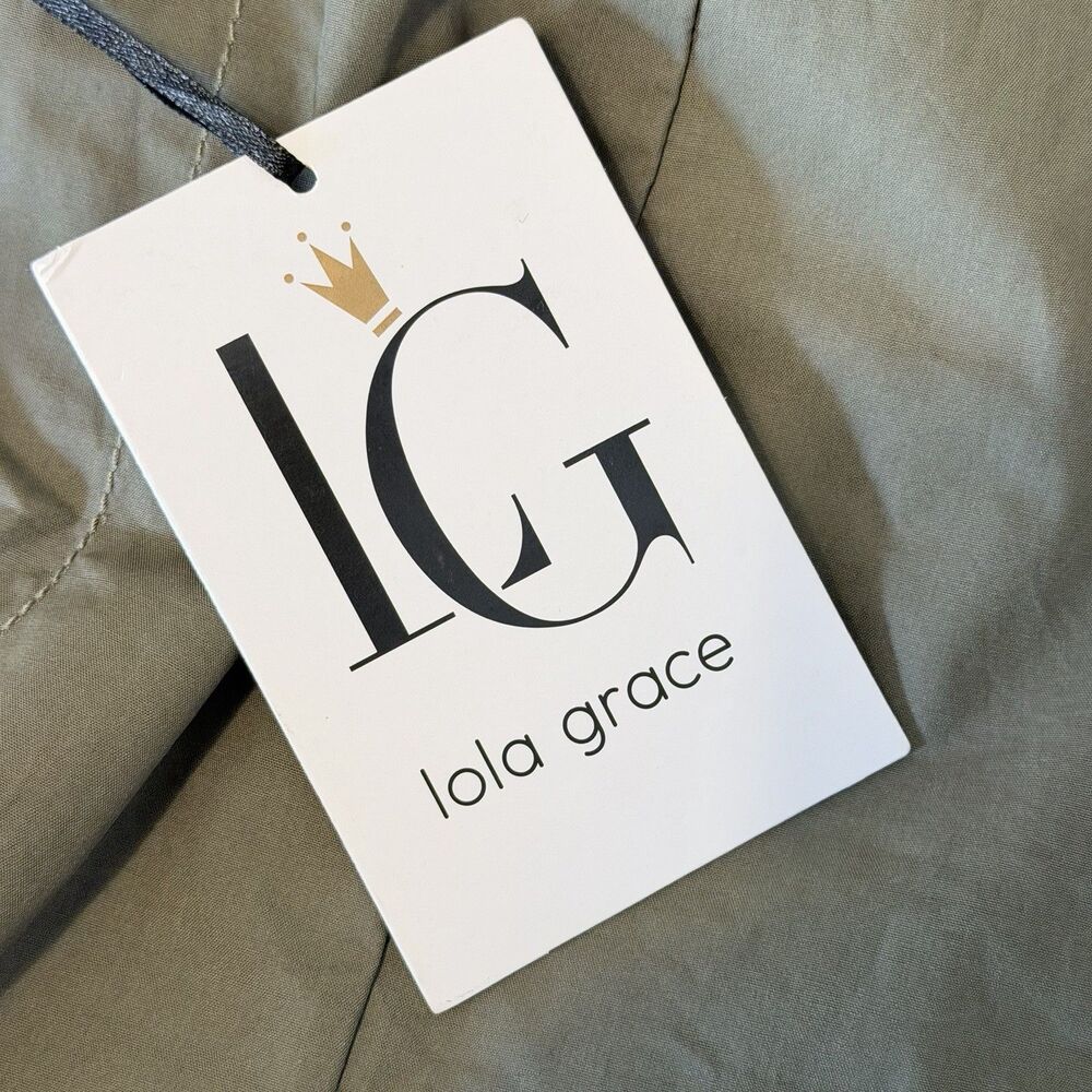 Lola Grace Olive Green Cargo Mini Skirt DrawString, Pockets, Women’s XS NWT - Picture 7 of 7